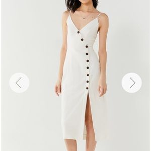 UO button down midi dress